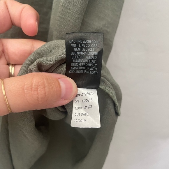 Torrid Harper Olive Green Button Front Tunic Tank - Picture 5 of 8